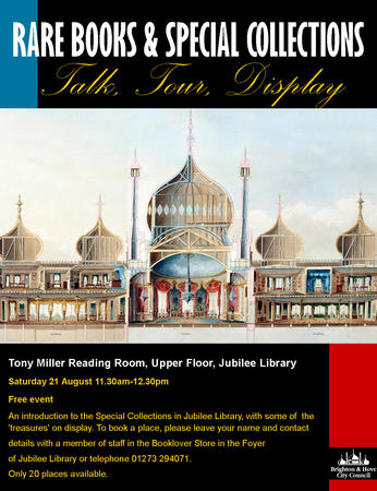 Rare Books event poster