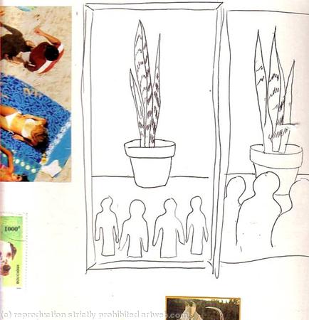 Initial sketch for 'Looking up'