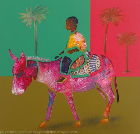 The Boy on the pink Donkey