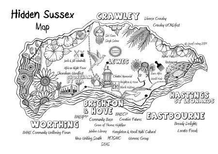 Hidden Sussex map
