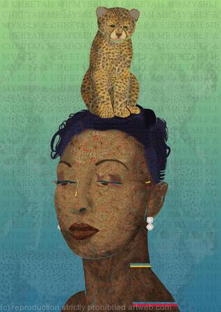Me myself and Cheetah: Josephine (Available as an A3 Giclee print)