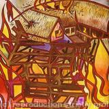 Book: Shakespeare by Christopher Catling (Globe theatre in flames) Channel 4 