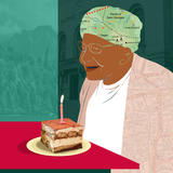 Blowing the candle: 84th year (Doranne three)