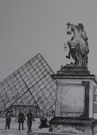 King Louis XIV on is Horse, The Louvre