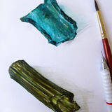 Roman and 18th century glass fragments