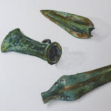 Bronze age spear and axe heads