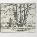 Tree and gate, Lutton