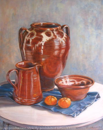 Skyros Pots with Mandarins