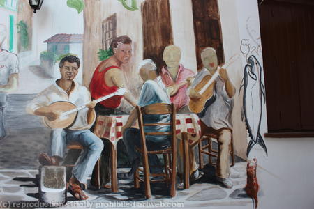 Detail of Alexandros Tavera Mural (WIP)