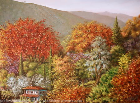 Pareskevi Valley in Autumn
