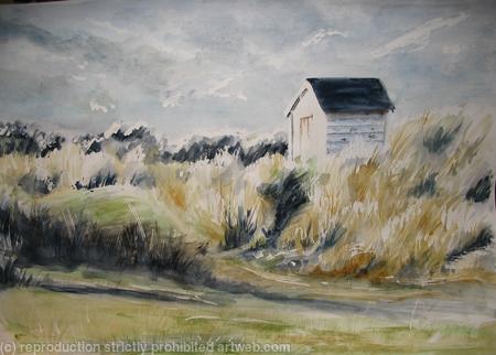 Findhorn Beach hut Scotland