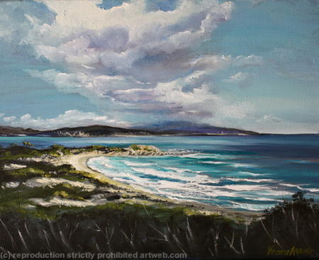 Rain Clouds over Mandraki Elias Beach, Skiathos, Greece