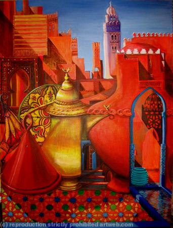 Medina Marrakesh, surreal