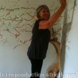 Mural painting in progress