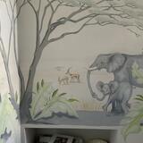 African Safari mural