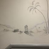 Hallway en grisaille mural 04
