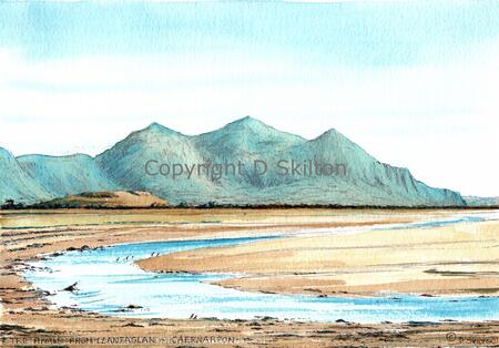 The Rivals from Llanfaglan near Caernarfon, greeting card