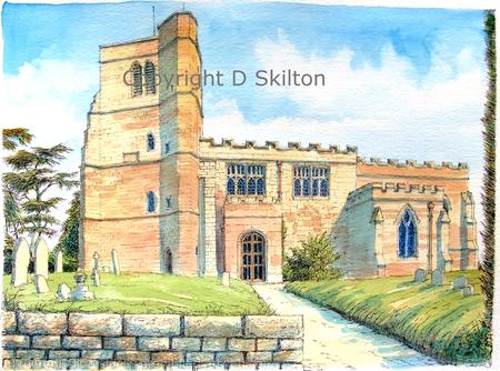 St. Peter's Church Upper Arley Worcestershire greeting card or bespoke notelet or invitation. Prints and postcards available