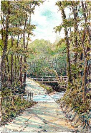 The ford New England shropshire, greeting card or bespoke notelet. Prints and postcards available.