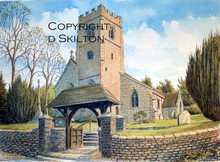 St Leonards Clent Nr Hagley Worcestershire as a greeting card or bespoke notelet or invitation. prints and postcards available. 