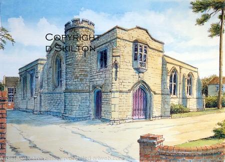 Kidderminster register Office Signed a4 print on watercolour paper, unmounted.