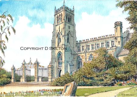 Kidderminster St Marys Worcestershire greeting card. Prints and postcards available. Ask about fund raising.