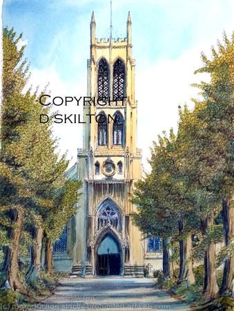 St Georges Kidderminster Worcestershire, greeting /thank you card/ invitation. prints and postcards available.