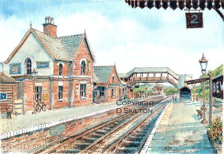 Bewdley Station S.V.R. Severn Valley Railway greeting card. prints and postcards available.