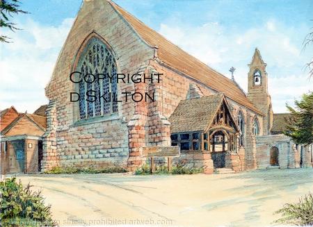 St Saviours Church Hagley Worcestershire greeting card or thank you card or invitation etc. Prints and postcards available.