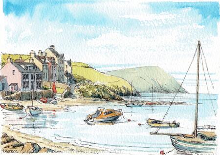 Parrog Nr Newpors Pembrokeshire S Wales greeting card 6 by 4 inches