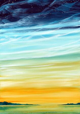 Yellow Sunset Original 