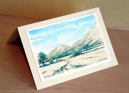 Example of original landscape of some Shropshire hills