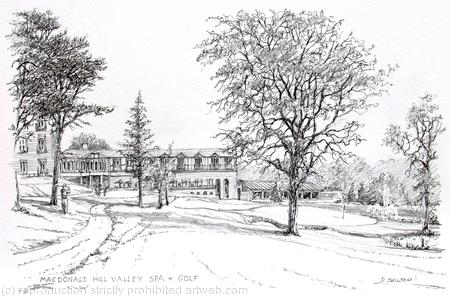 Macdonald Hill Valley Spa & Golf Hotel Whitchurch Shropshire greeting card or bespoke notelet. prints and postcards available.
