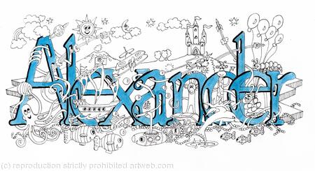 Alexander pack of five small cards with envelopes