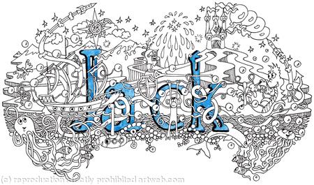 Jack name art greeting card supplied with blue envelope