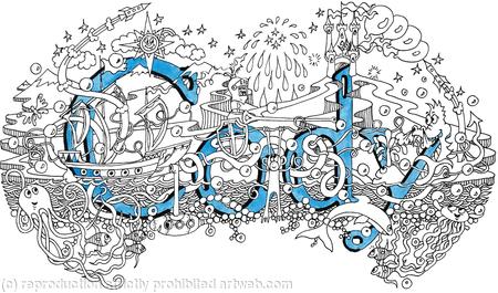 Cody greeting card nameart with blue envelope. prints and postacrds available.