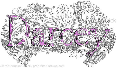 Darcey name art design greeting card