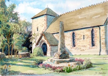 Caynham Church st Mary's, near Ludlow as a greeting card or notelet. Digital prints and postcards available. This makes an ideal wedding invitation or thank-you card