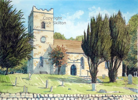 Doddington Church St Johns ( Near Clee Hill) greeting card or thank you card or invitation. Prints and postcards available.