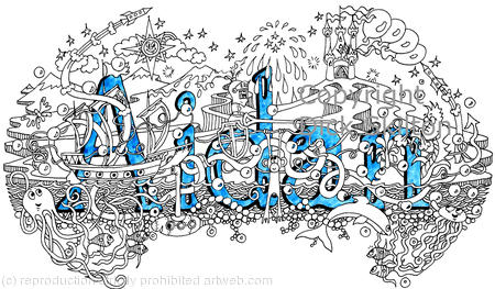 Aidan name art design as a greeting card but can be signed print or scan for your use