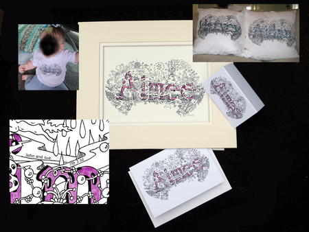 Name art examples of what can be done with these unique designs.