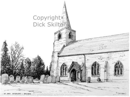 Tanworth in Arden Church St Mary Magdalene as a greeting card. Prints available.