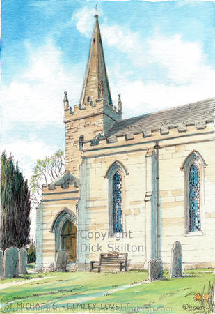 Elmley Lovett St Michaels as a greeting card, bespoke notelet or invitation. Postcards and prints available.