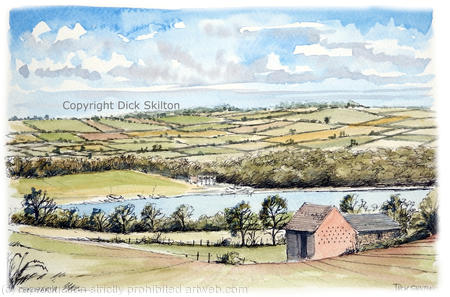 Chelmarsh reservoir Greeting card. prints and postcards available.