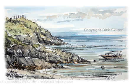 Parrog, Pembrokeshire Coastal Path as a greeting card