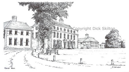 Kinlet Hall, Moffats School greeting card or bespoke notelet or invitation or thank you card. Postcards available.