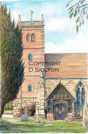 Chelmarsh church St Peters (colour) as a greeting card. prints and postcards available on request.