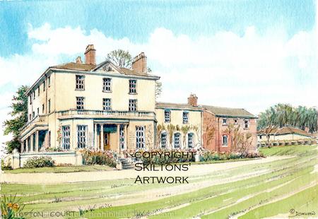 Hopton court Nr Cleobury Mortimer ( wedding venue) as a greeting card or invitation or thank you card. Prints and postcards available.
