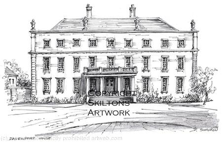 Bridgnorth Worfield Davenport House Wedding venue as a possible invitation, notelet, thank you card etc. prints and postcards available.