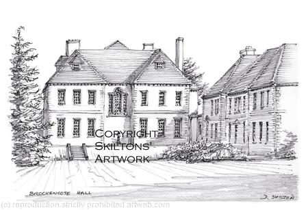 Brockencote Hall Chaddesley Corbett wedding venue as a card blank inside. print your own invitation, thank you card etc. Prints and postcards available.